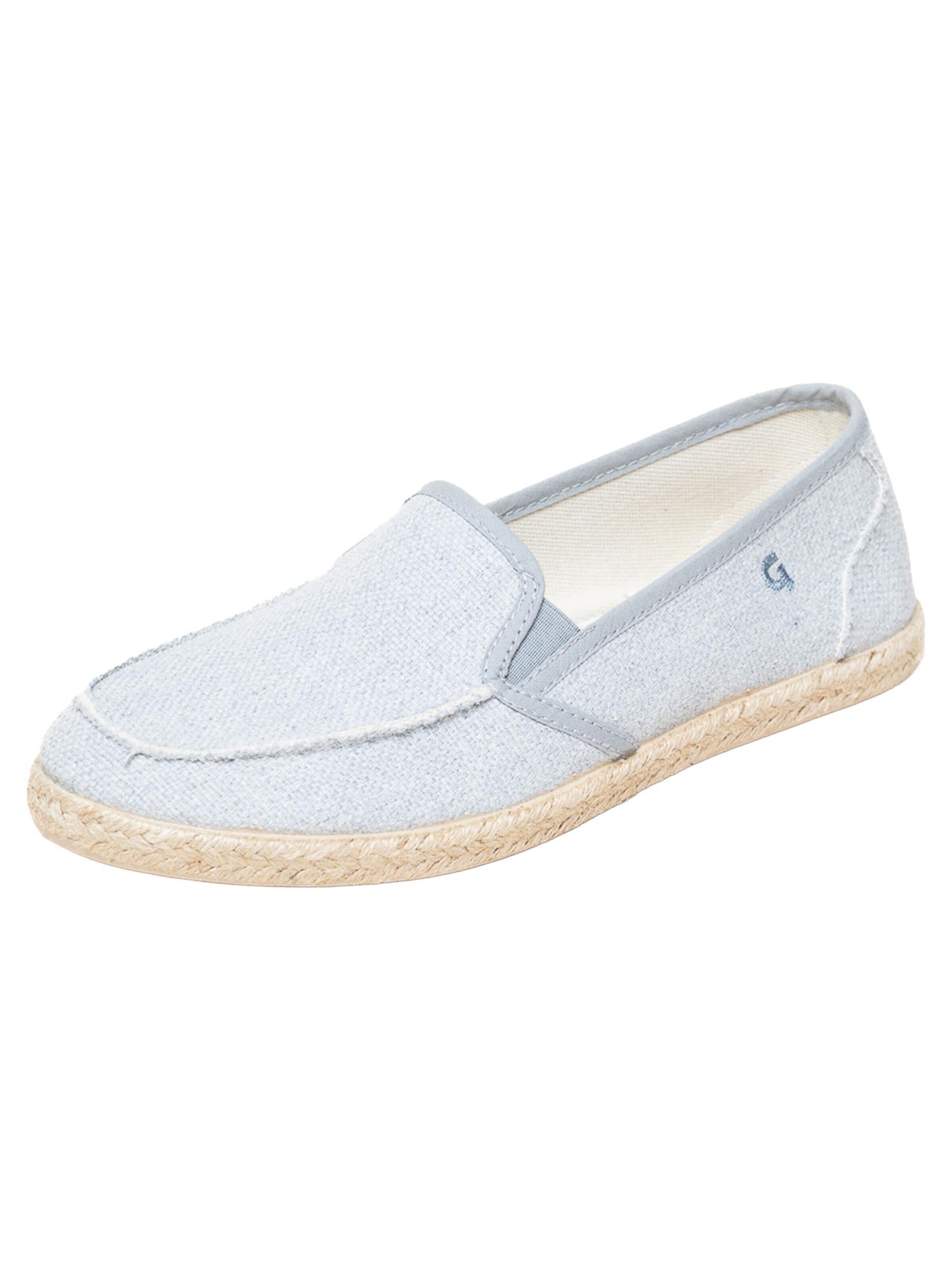 Gottstein Mocassins 'Camping Linen Sailor' in Grijs