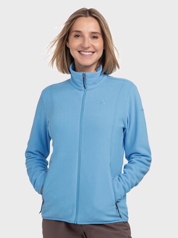 Schöffel Athletic fleece jacket 'Ash' in Blue: front