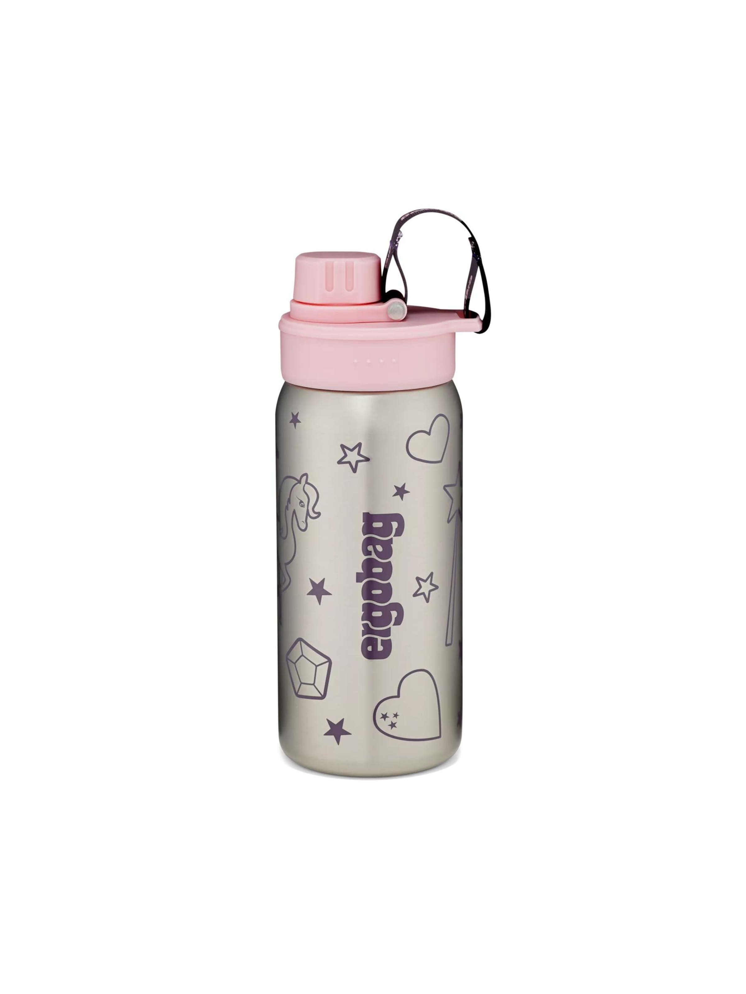 ergobag Drinking Bottle 'Trinkflasche Edelstahl Trinkflasche' in Pink: front