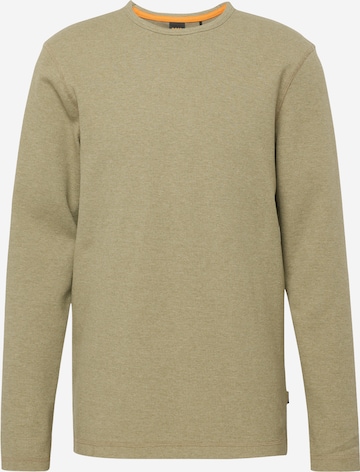 BOSS Orange - Pullover 'Tempesto' em verde: frente