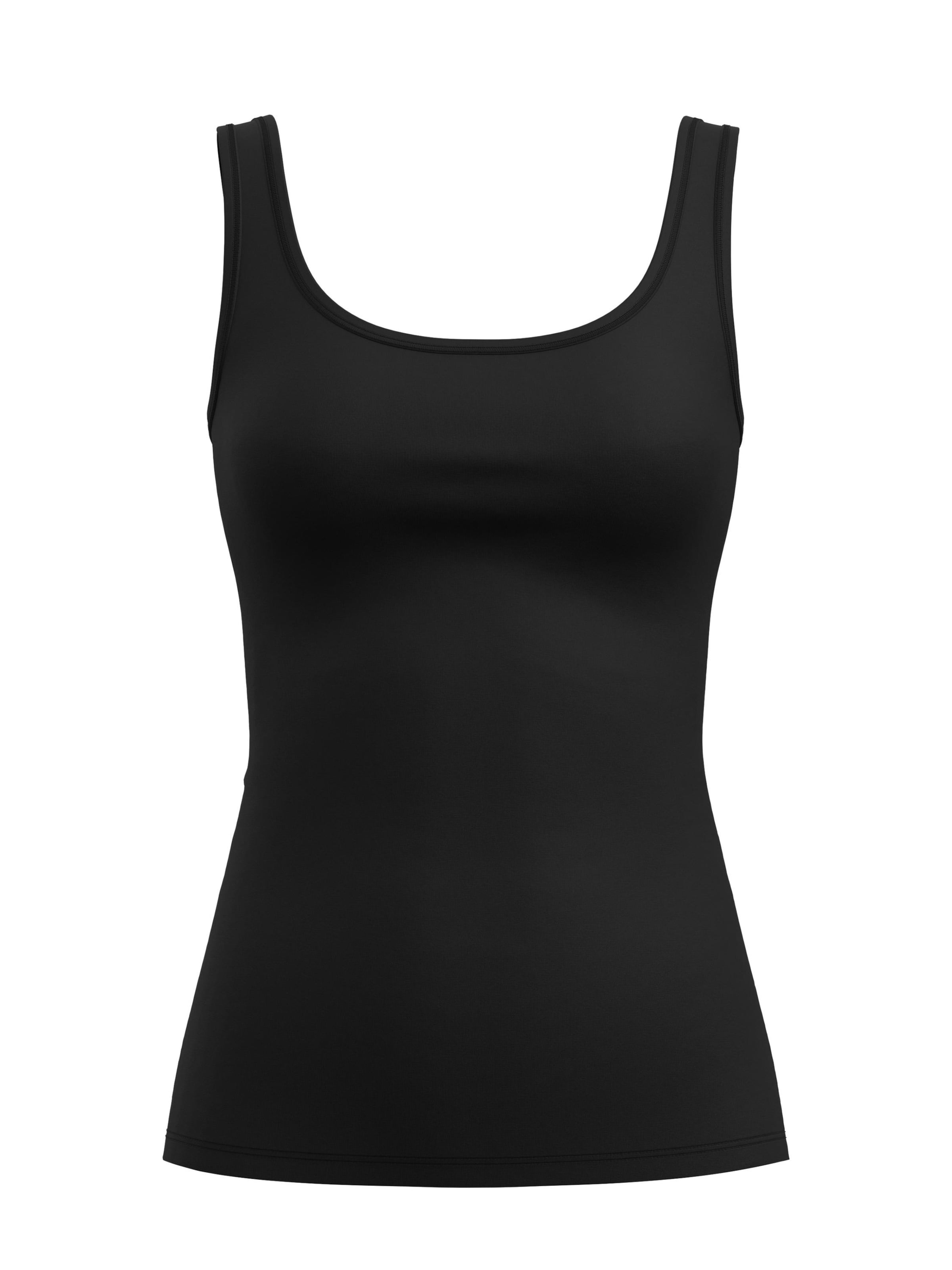 CALIDA Undershirt 'Natural Comfort' in Black: front