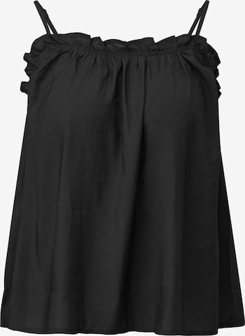QS Top in Schwarz: Vorderseite