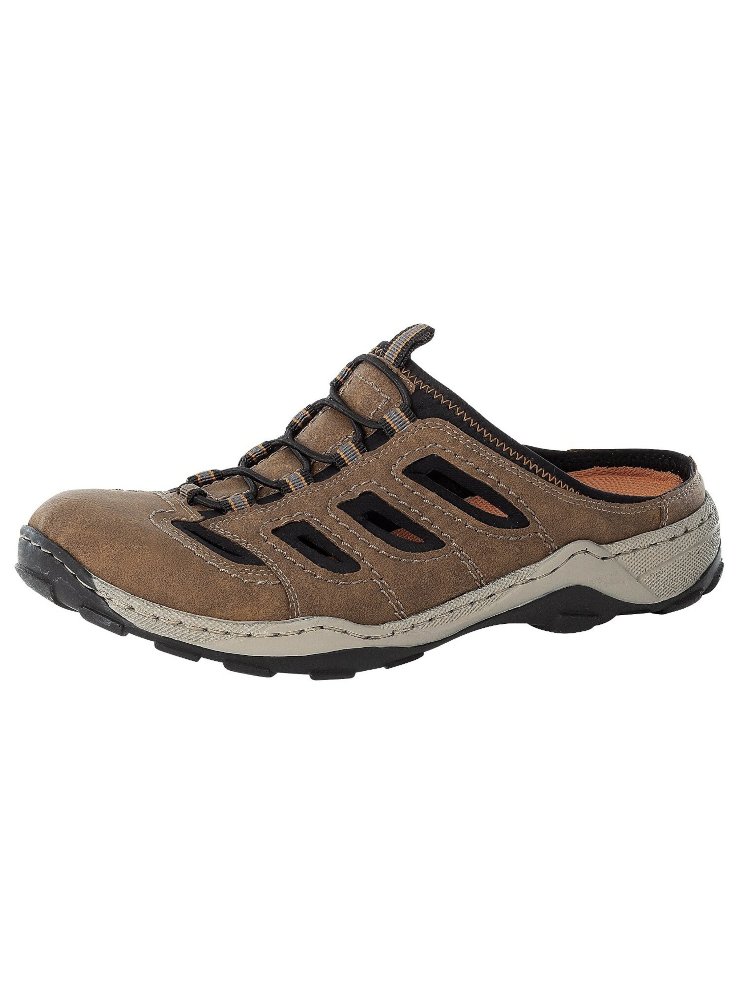 Rieker Mules in Brown: front