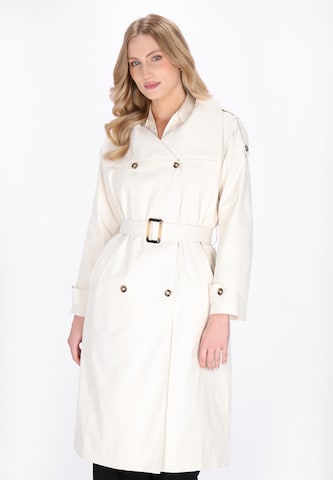 DreiMaster Klassik - Sobretudo meia-estação 'Classic' em branco: frente