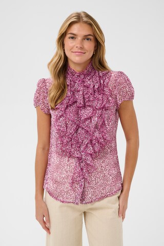 SAINT TROPEZ Bluse in Lila: Vorderseite