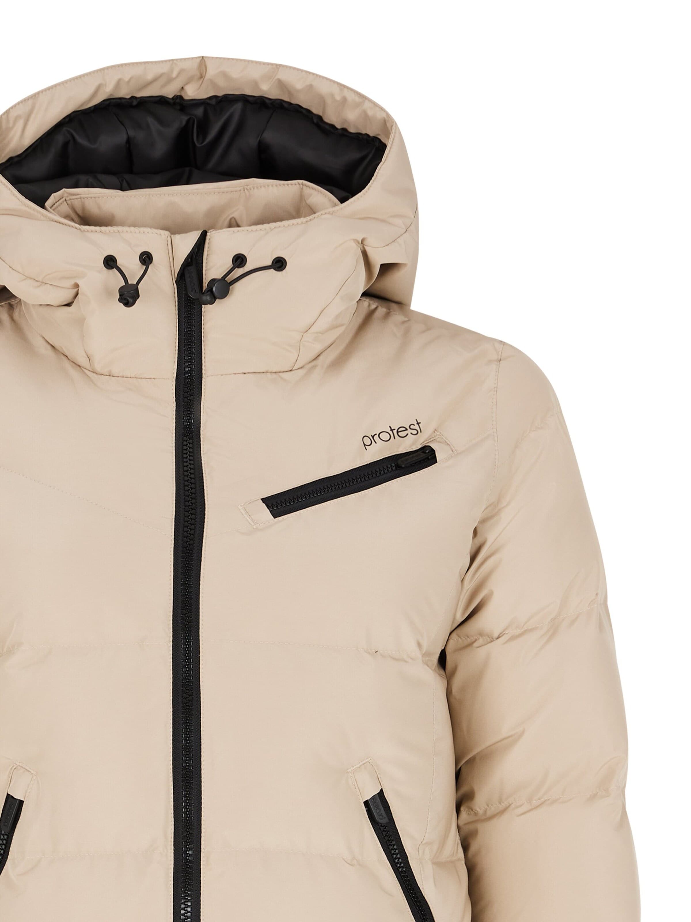 PROTEST Athletic Jacket 'PRTLUCID' in Beige