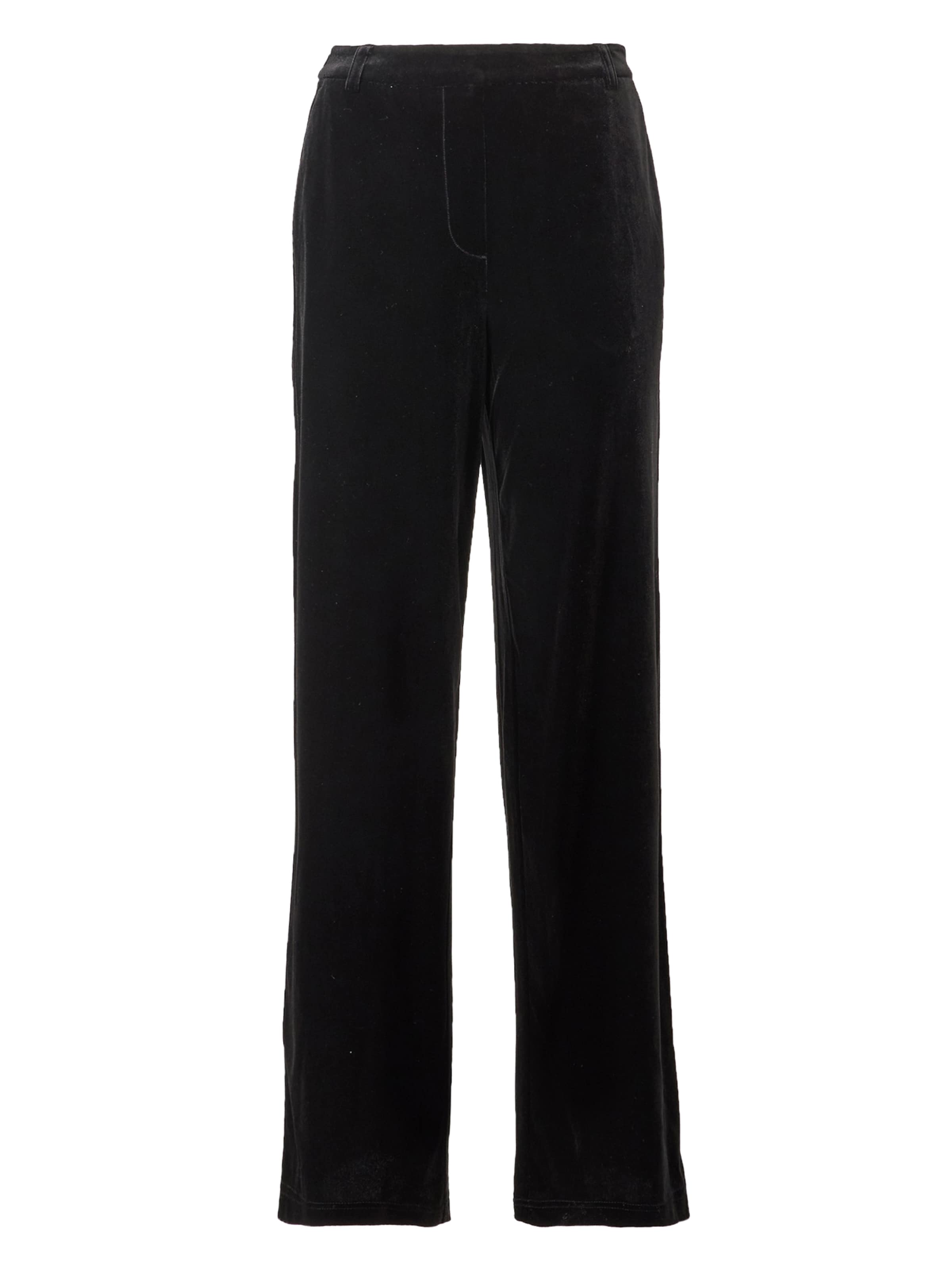 PIECES Wide leg Pants 'PCBOSELLA' in Black: front