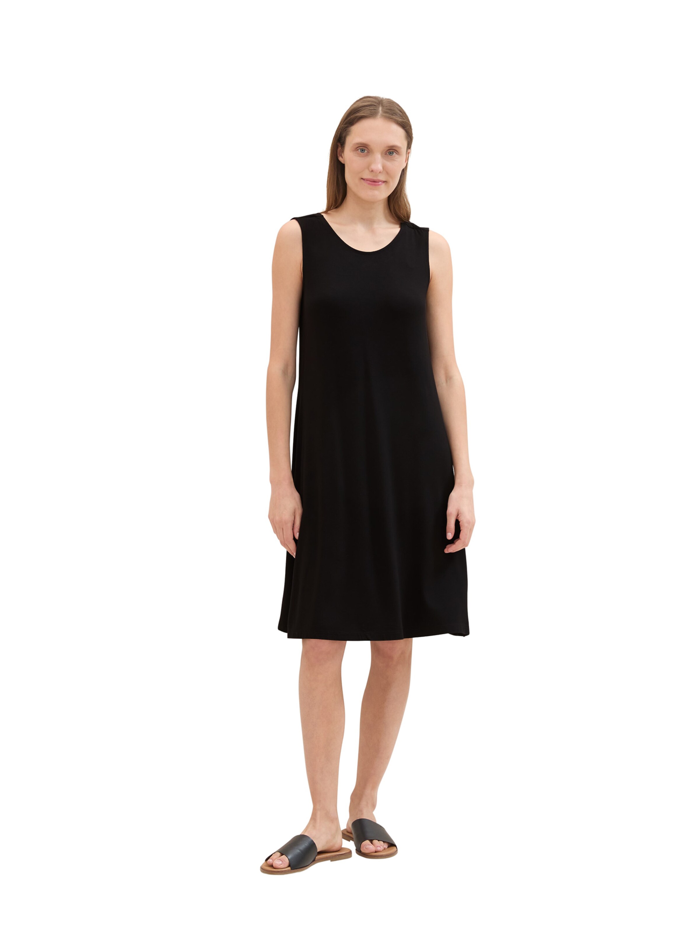 TOM TAILOR Kleid in Schwarz