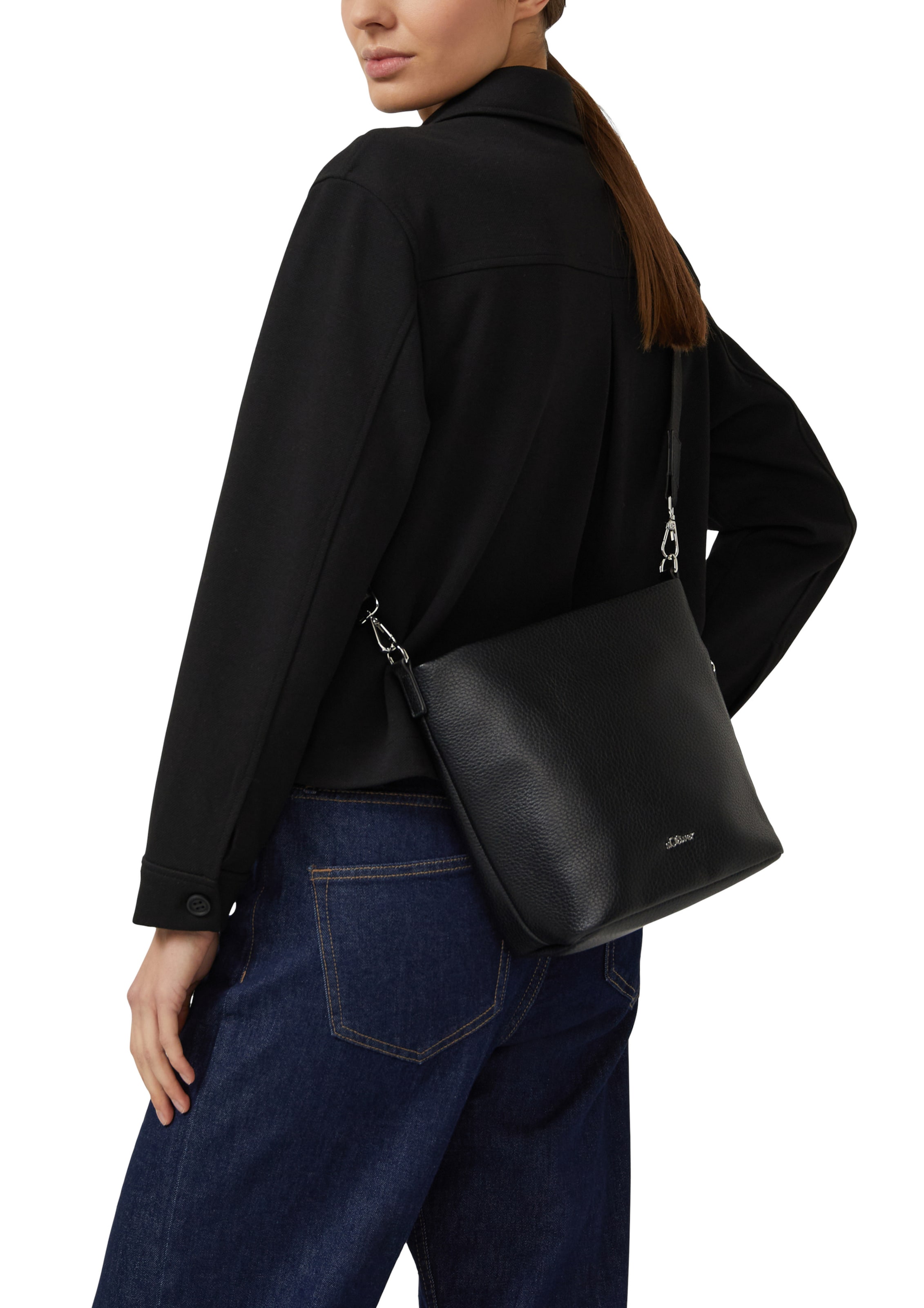 s.Oliver Schoudertas in Zwart