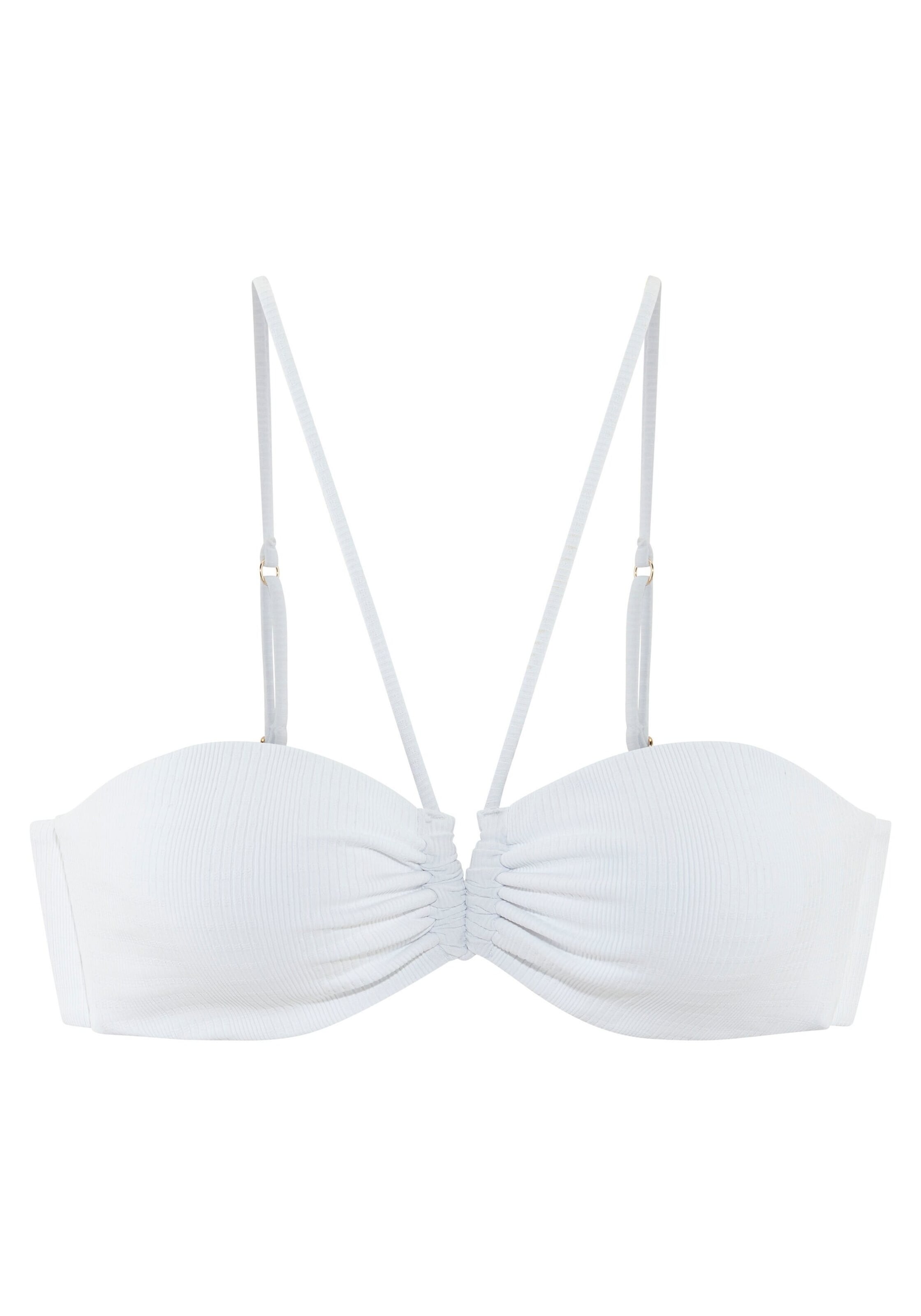 Bandeau Sutien costum de baie de la Copenhagen Studios pe alb: față