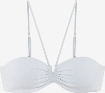 Copenhagen Studios Bandeau Bikinitoppi värissä valkoinen: etupuoli