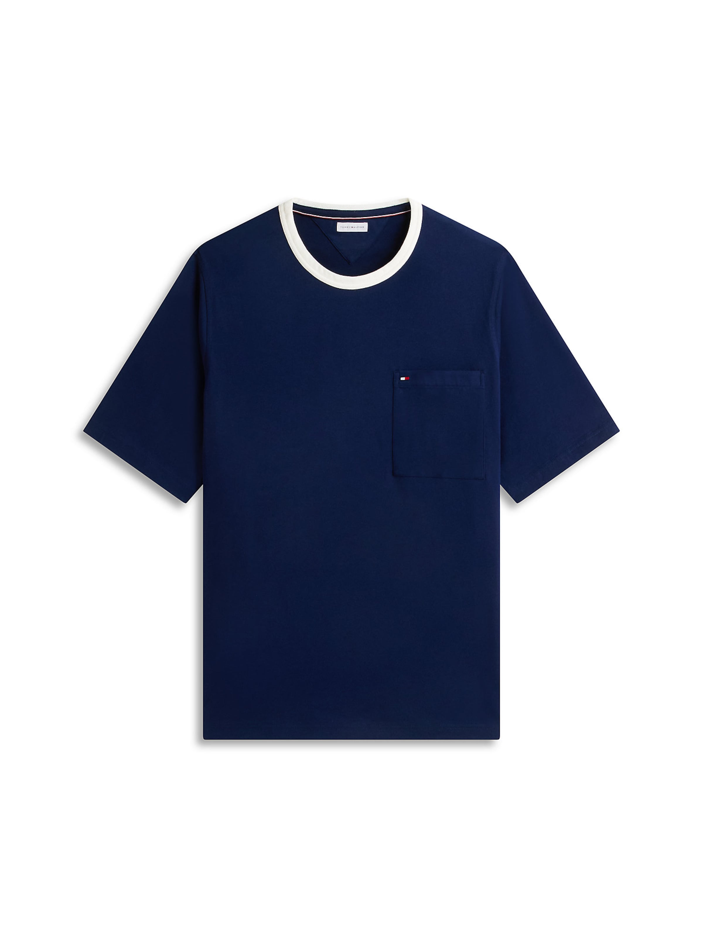 TOMMY HILFIGER T-Shirt in navy / weiß, Produktansicht
