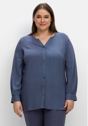 SHEEGO Blouse in Blauw: voorkant