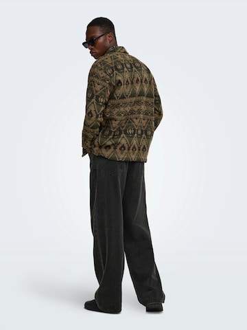Only & Sons - Ajuste regular Chaqueta de entretiempo 'ONSDeal' en verde