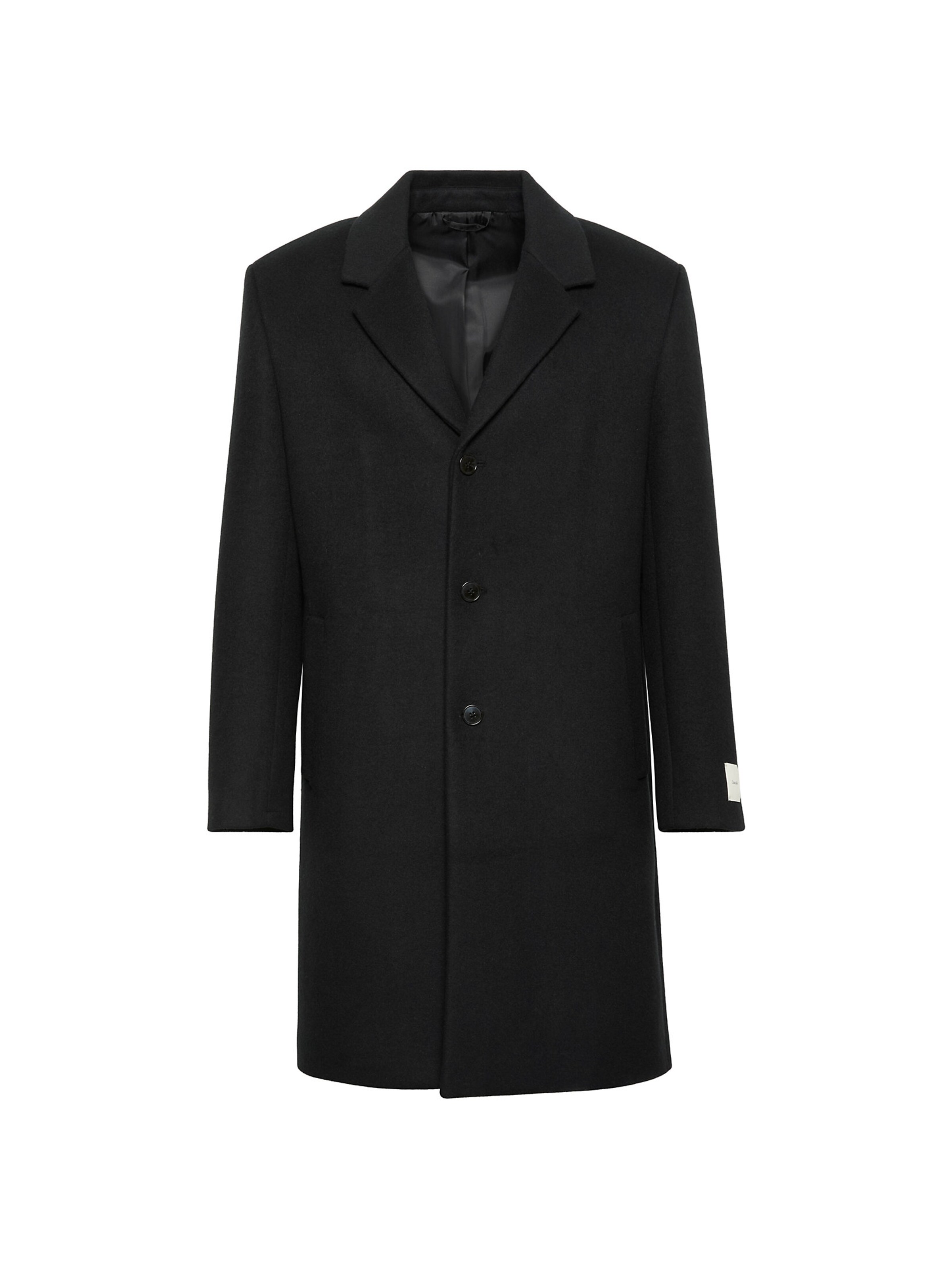 Manteau mi-saison Calvin Klein en noir : devant