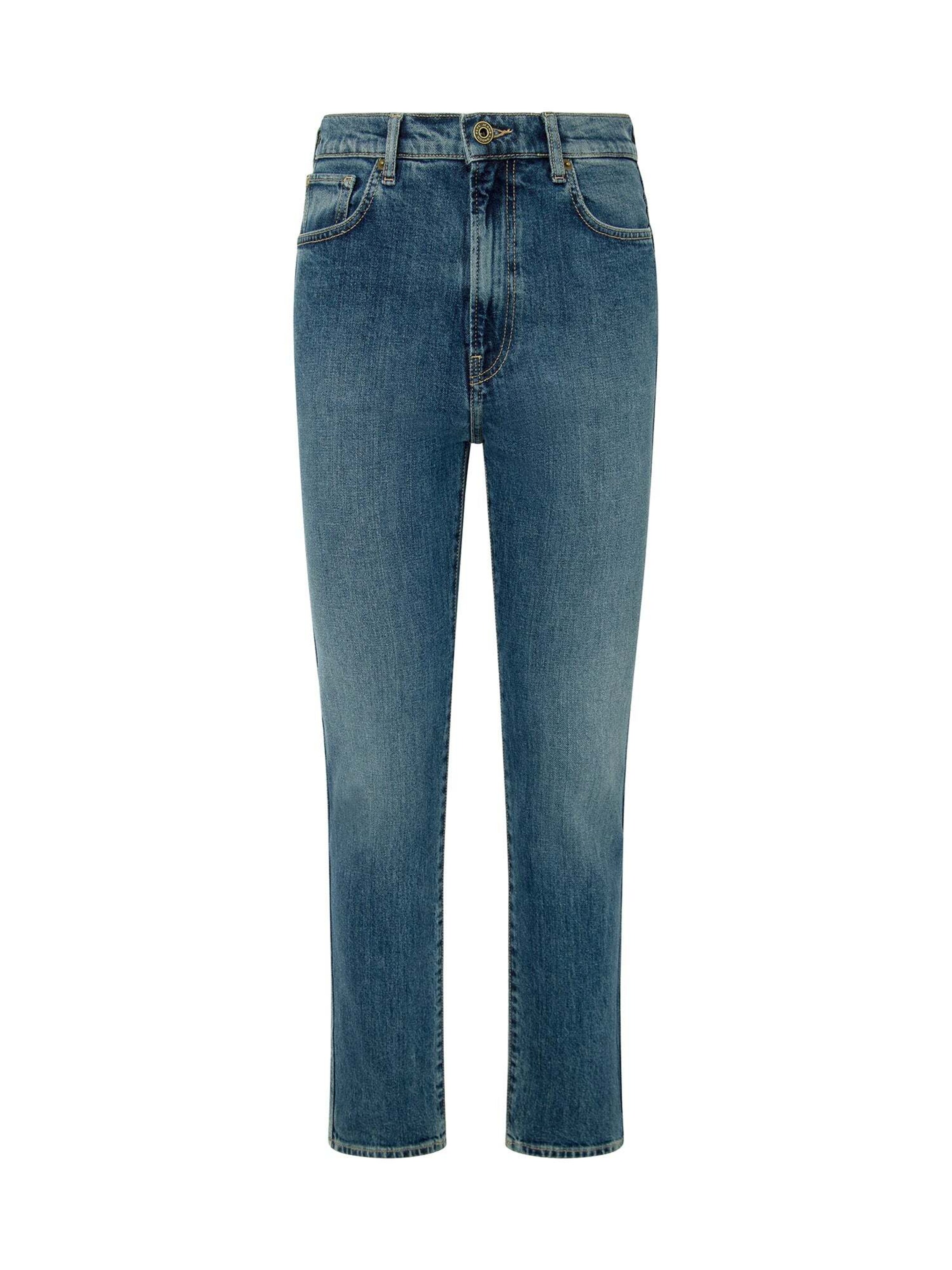 Coupe slim Jean Pepe Jeans en bleu : devant