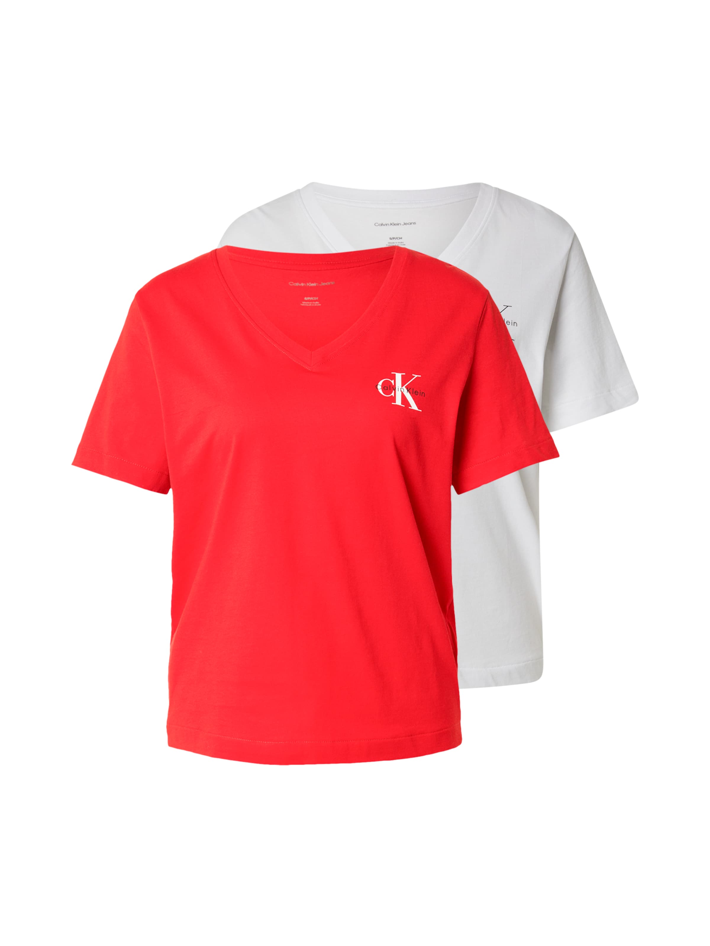 Calvin Klein JeansMajica - crvena boja: prednji dio