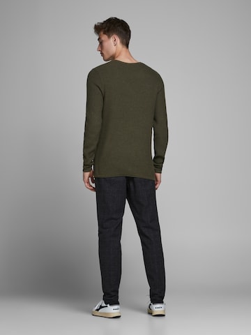 JACK & JONES Regular fit Sweater 'Carlos' in Green