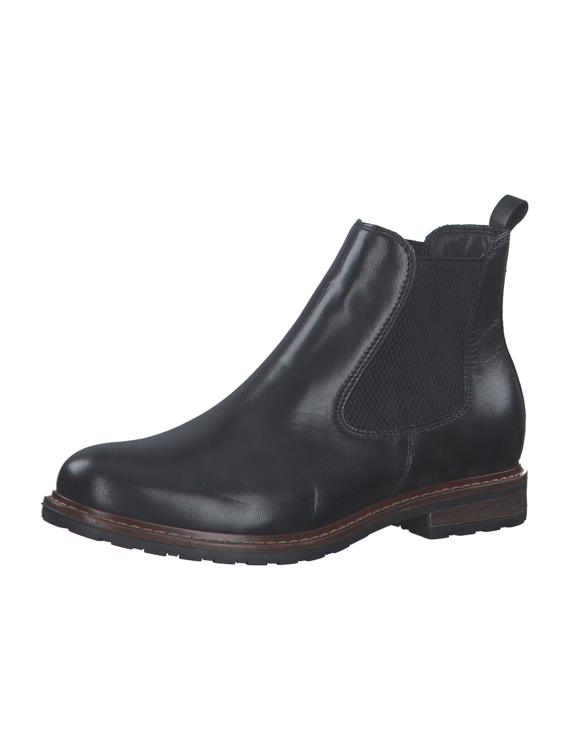 Tamaris Chelsea Boots i sort: forside