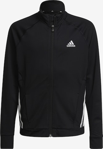 ADIDAS PERFORMANCE Athletic Jacket in Black: front