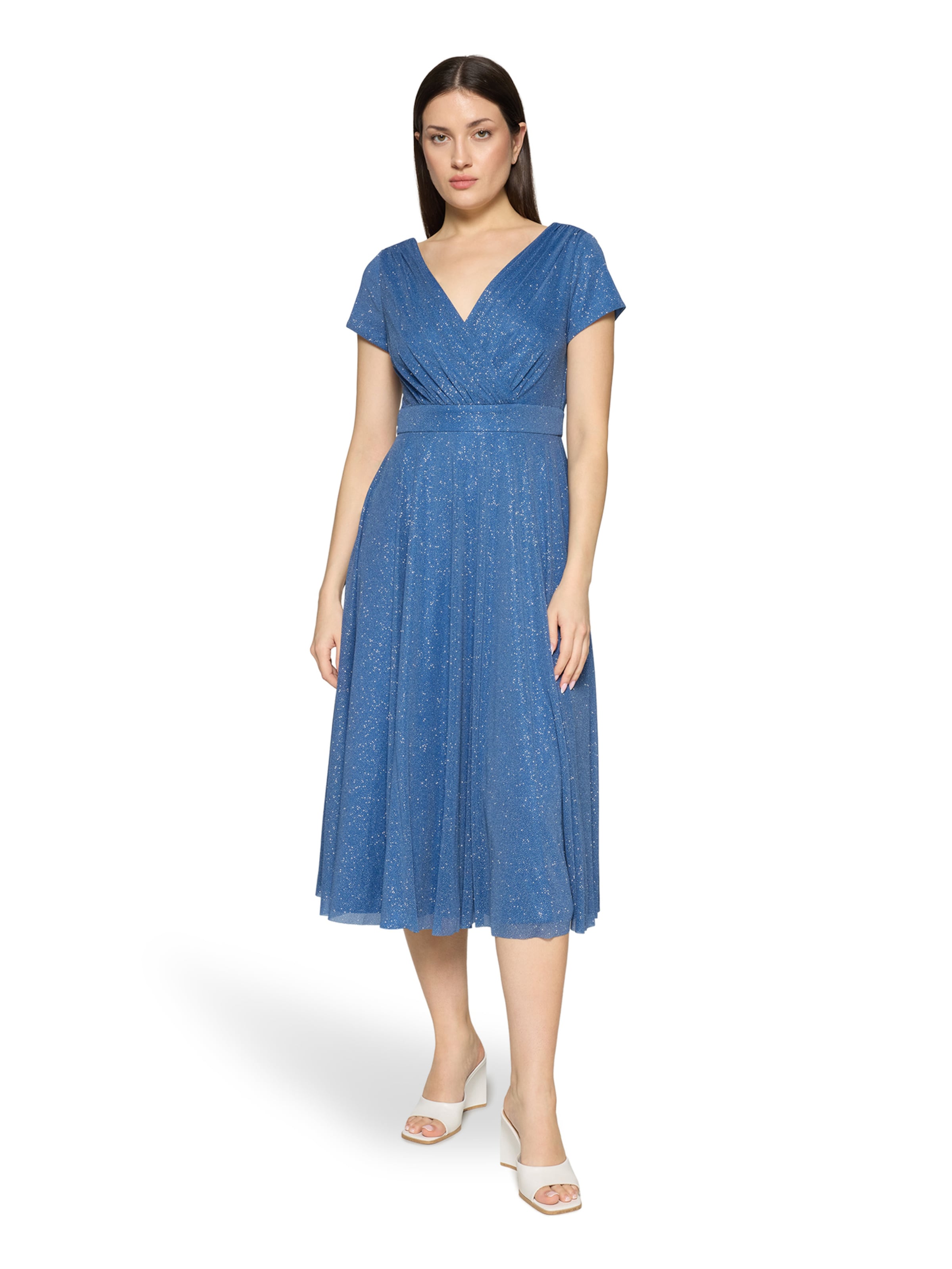 Vera Mont Cocktailjurk in Blauw: voorkant