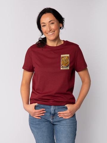T-shirt 'Tarot Nachos' Watapparel en rouge : devant