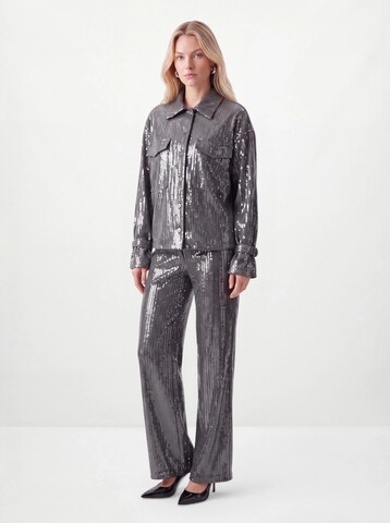 Wide leg Jeans 'Sequin' di Hoermanseder in grigio