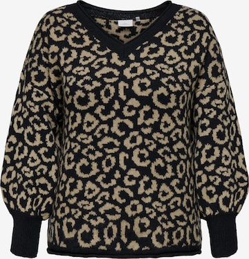 Pull-over 'CARJade' ONLY Carmakoma en noir : devant