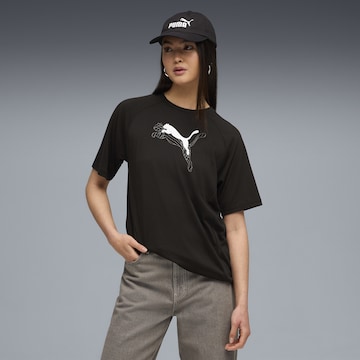 T-shirt PUMA en noir : devant
