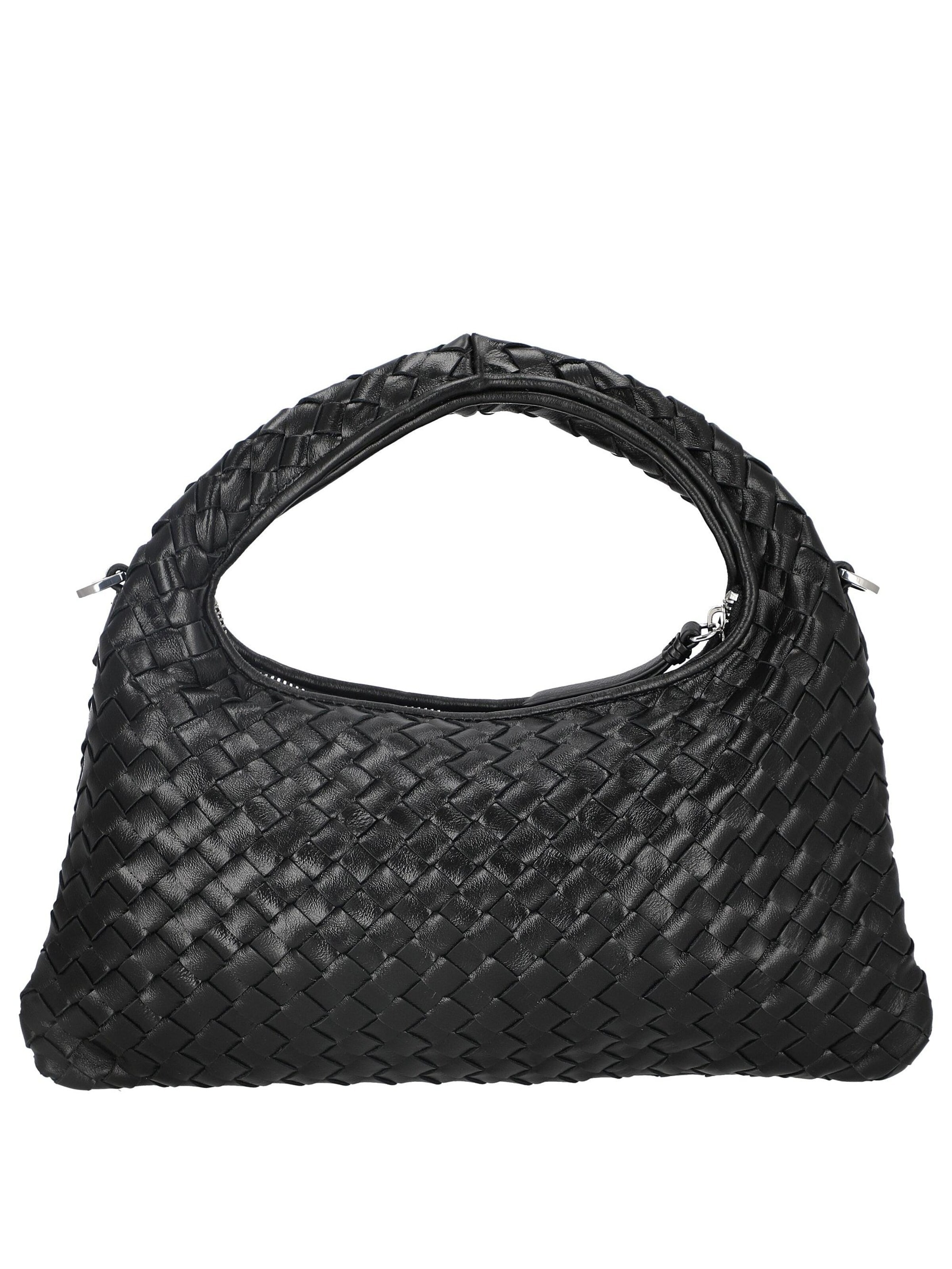 Les Visionnaires Handtasche 'Sadie Weave Glossy'‌‌‌‌‌‌‌‌‌ in Schwarz