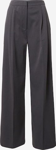 Nasty Gal Wide leg Pleat-front trousers in Grey: front