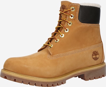 TIMBERLANDČizme na vezanje - žuta boja: prednji dio