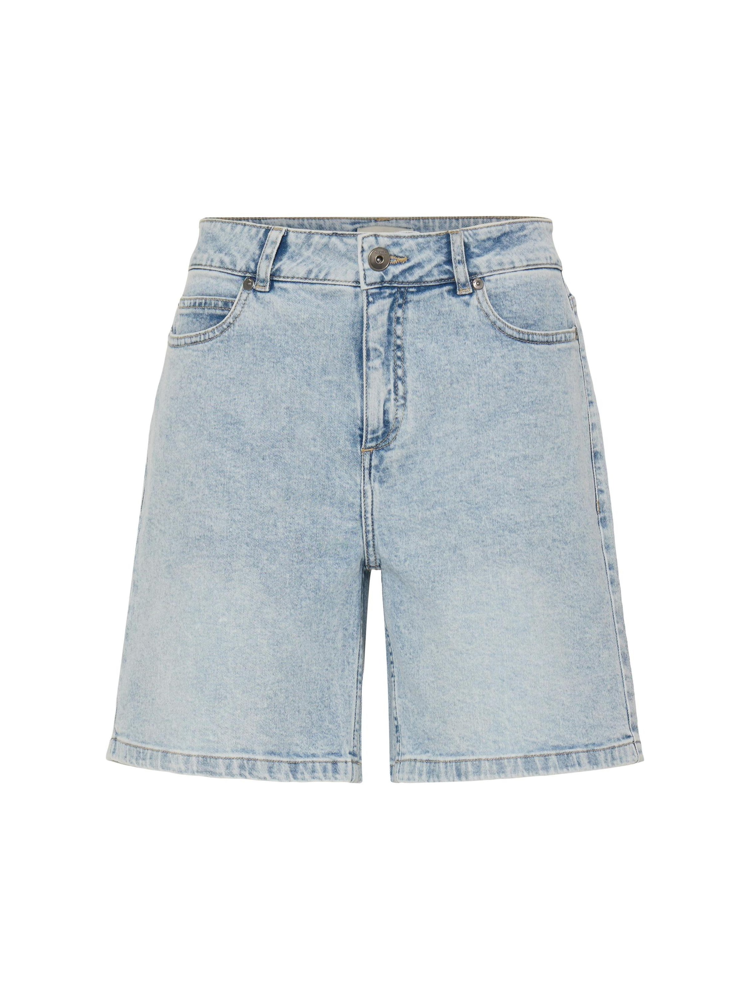 Oxmo Regular Jeansshorts in Blau: Vorderseite