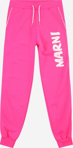 Marni Tapered Broek in Roze: voorkant