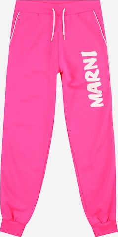 Marni Zúžený Kalhoty – pink: přední strana