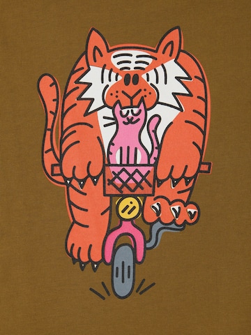 Maru + Bo Shirts 'PEDAL FASTER GRAPHIC' i brun