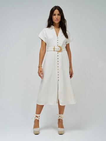 Salsa Jeans Dress in White: front