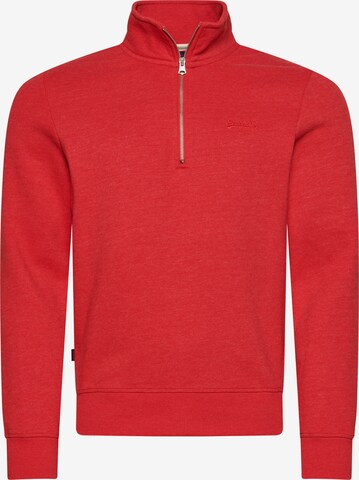 Superdry Zip-Up Hoodie in Red: front