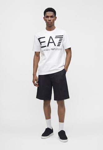 EA7 Emporio Armani Funkcionalna majica | bela barva: sprednja stran
