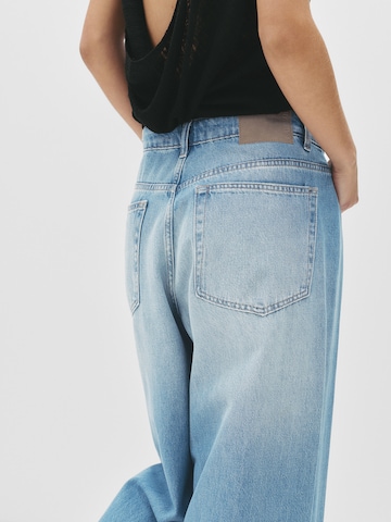 Baggy Jean à pince Pull&Bear en bleu
