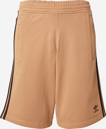 smėlio ADIDAS ORIGINALS Standartinis Kelnės 'Adicolor': priekis