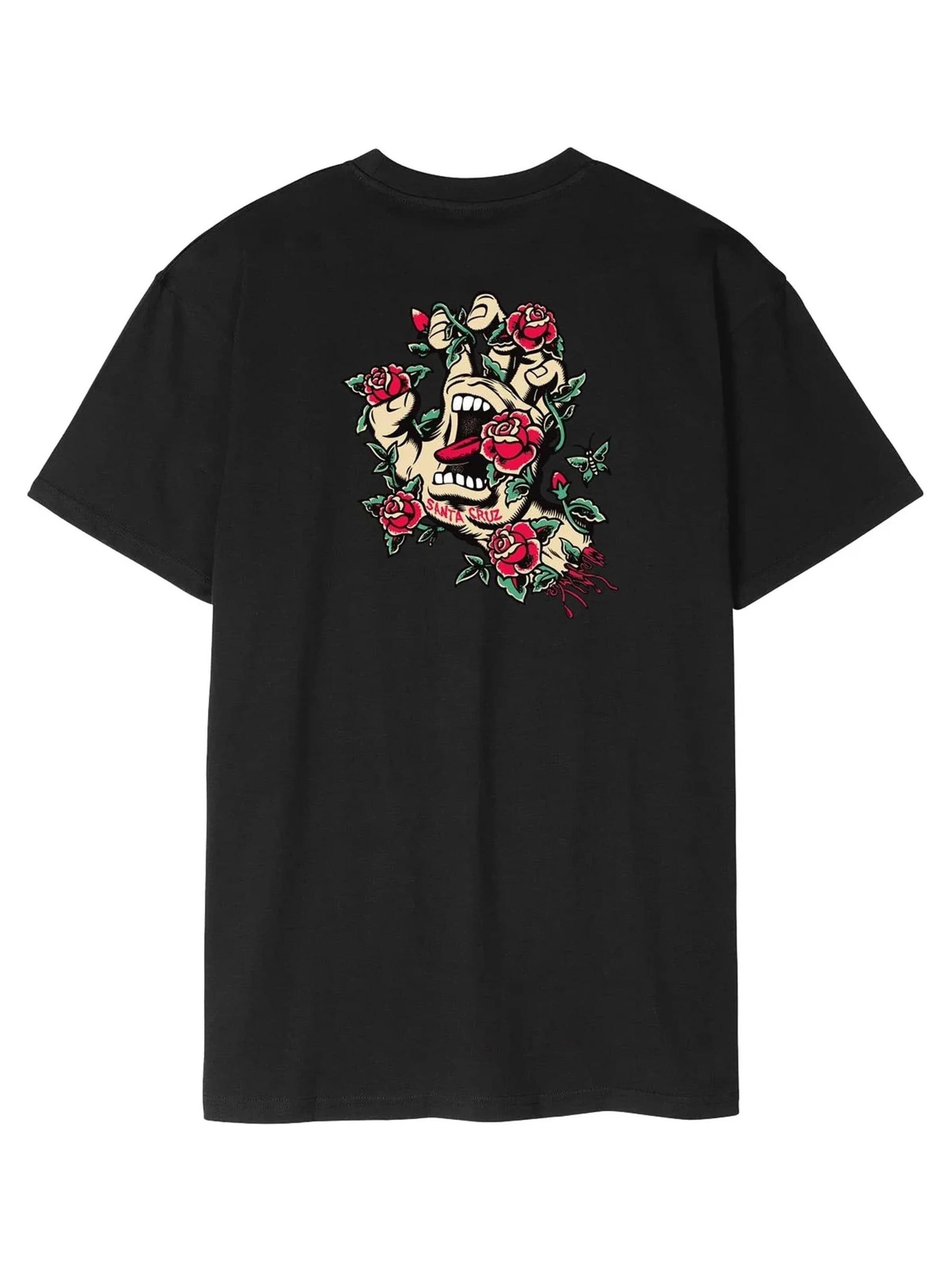 Santa CruzMajica 'Camiseta santa cruz negra screaming rose flash tee' - crna boja