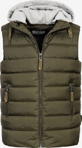 INDICODE JEANS Vest in Green: front