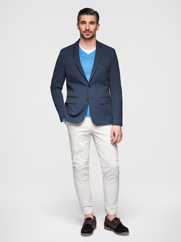 Coupe regular Veste de costume Ombre en bleu