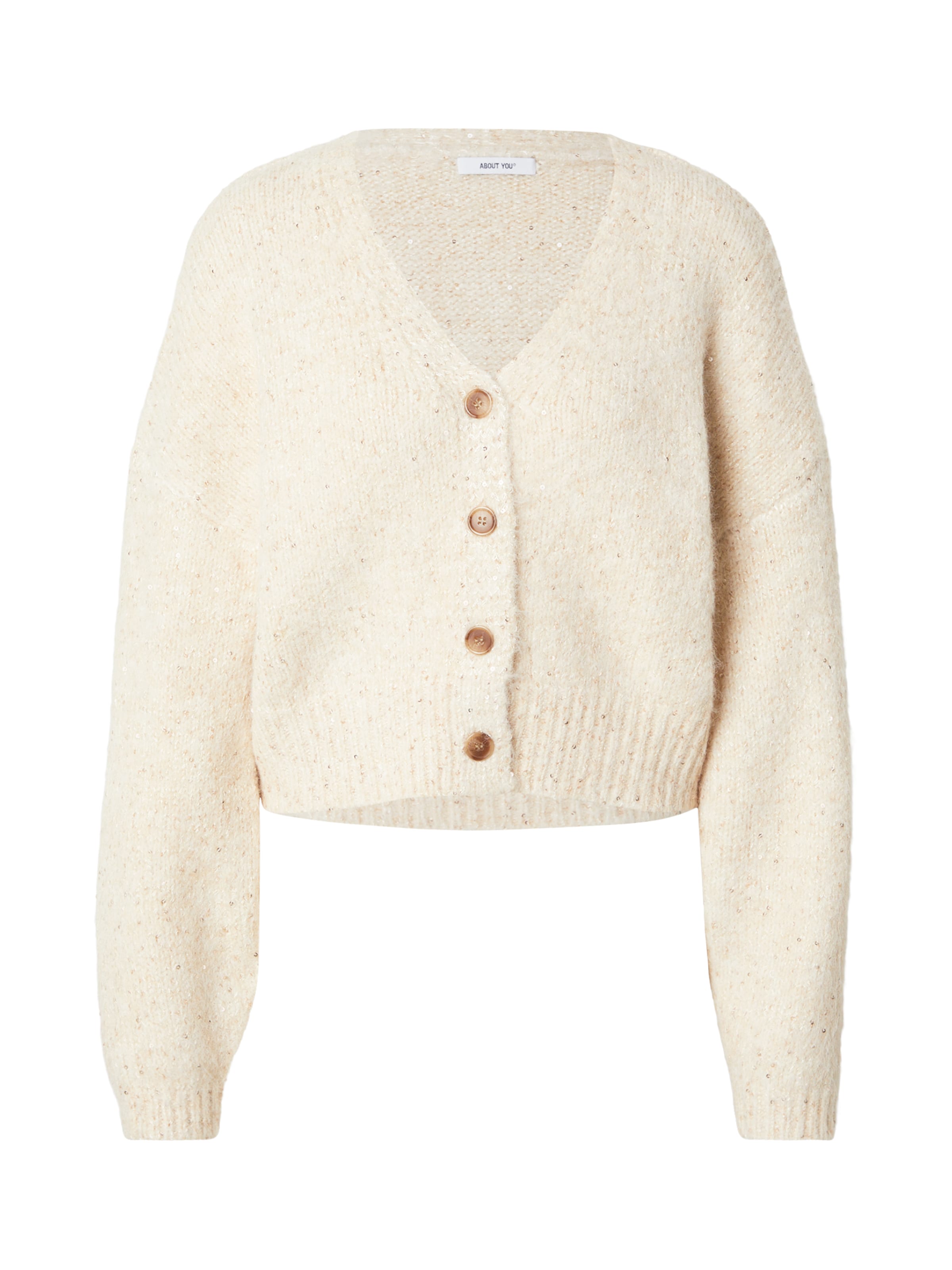 Cardigan 'Rhonda' ABOUT YOU en beige : devant