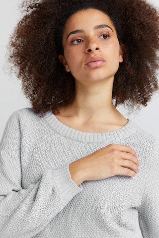 ICHI Sweater 'Noelle' in Grey