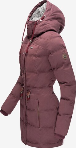 Veste d’hiver 'Ashani' Ragwear en rouge