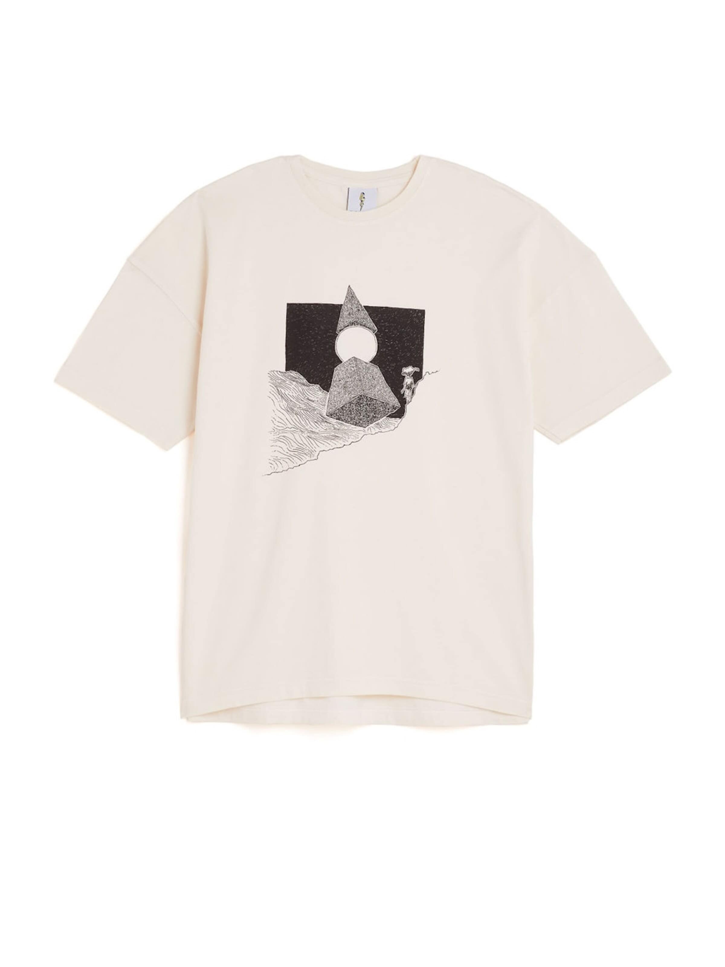 The Rad Black Kids - Camisa 'Afro Space T-Shirt (Collab with KenjoDrawing)' em branco: frente