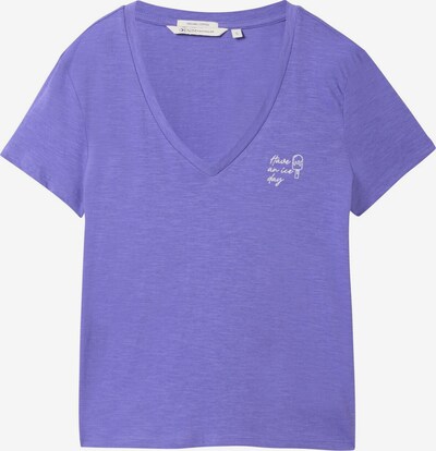 TOM TAILOR DENIM T-Shirt in lila / weiß, Produktansicht