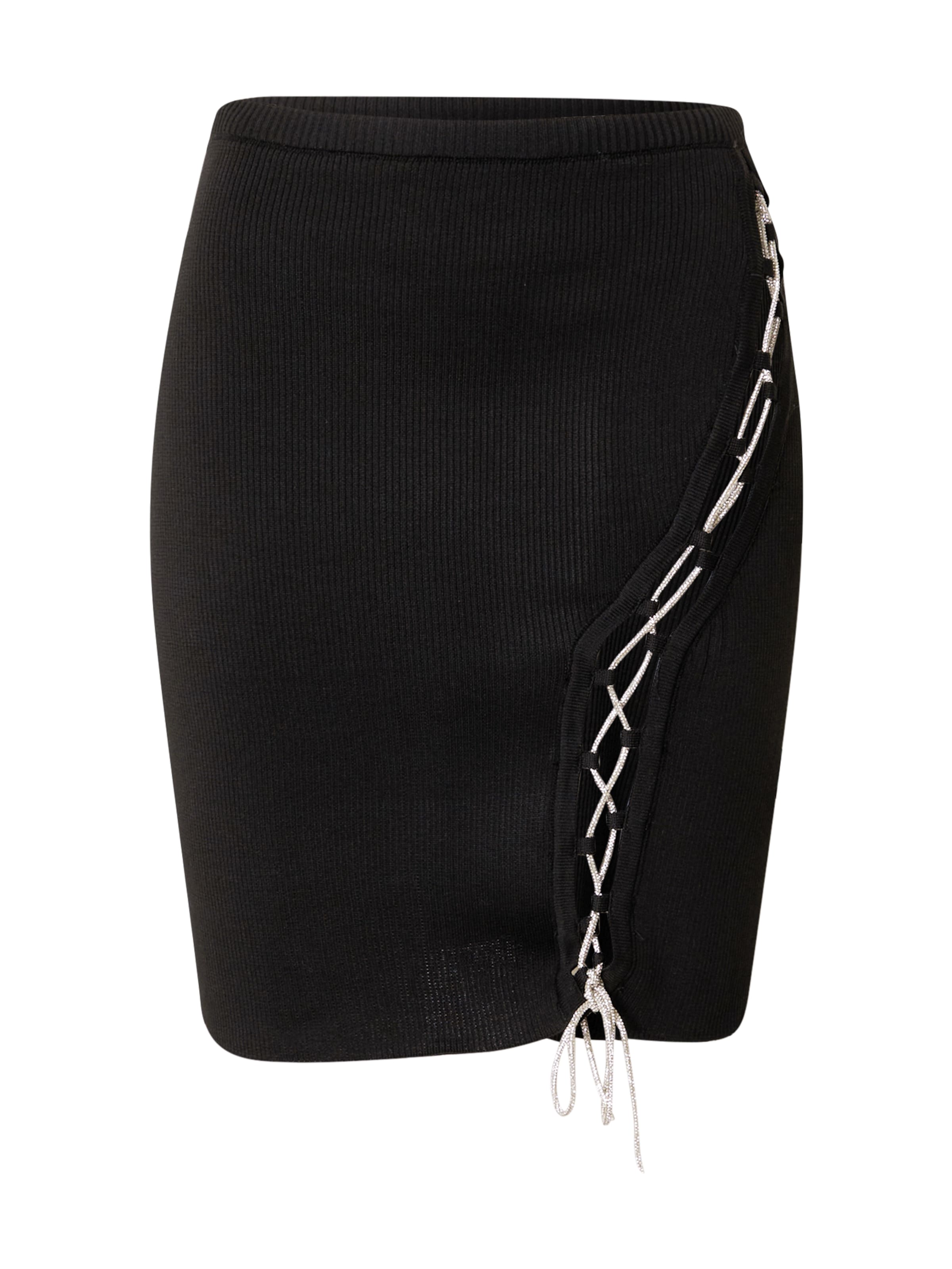 Misspap Skirt 'Diamante' in Black: front